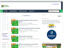 Tablet Screenshot of catholicsongbook.com